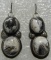 LORENZO WHITE BUFFALO EARRINGS STERLING SILVER