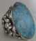 TRONCOSA TURQUOISE CUFF BRACELET STERLING SILVER