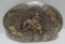 SOLID 14K GOLD & STERLING SILVER BELT BUCKLE SMITH