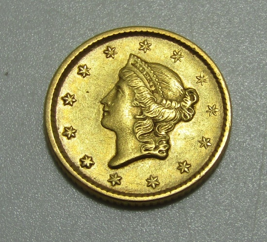 1851 USA GOLD ONE DOLLAR COIN