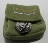 JUDITH RIPKA RING SAPPHIRE STERLING SILVER