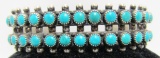 FRED HARVEY ERA TURQUOISE CUFF BRACELET STERLING
