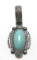 CALLADITTO NAVAJO STERLING TURQUOISE PENDANT