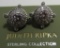 JUDITH RIPKA EARRINGS STERLING SILVER CZ