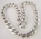 CURB LINK NECKLACE CHAIN STERLING SILVER 133.7GRAM