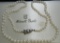 GRADUATED MIKIMOTO PEARL NECKLACE STERLING SILVER