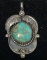 OLD PAWN SIGNED AY NAVAJO STERLING PENDANT
