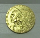 1928 USA 2 1/2 DOLLAR INDIAN GOLD COIN UNC