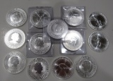 13 AUSTRALIAN 1 OZ SILVER COINS 2021 P