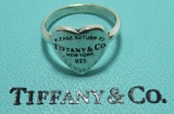 RETURN TO TIFFANY & CO RING STERLING SILVER
