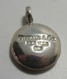 TIFFANY & CO CHARM PENDANT STERLING SILVER
