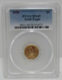 1998 GOLD $5 DOLLAR EAGLE COIN MS 69