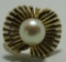 7MM CULTURED PEARL RING 14K GOLD 5.2GRAM SIZE 6