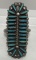 OLD PAWN ZUNI NEEDLE POINT RING STERLING SILVER