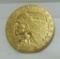 1912 US GOLD 2 1/2 DOLLAR INDIAN COIN