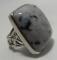 HUGE OCEAN JASPER RING STERLING SILVER SIZE 9
