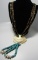 SANTO DOMINGO TURQUOISE HEISHI BEAD JACLA NECKLACE