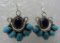 DAWES LAPIS & TURQUOISE EARRINGS STERLING SILVER