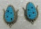 BOWEKATY TURQUOISE EARRINGS STERLING SILVER