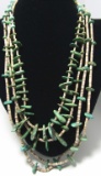 4 STRAND TURQUOISE NECKLACE 24