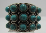 BARSE TURQUOISE RING STERLING SILVER SNAKE EYE