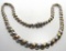 TRICOLOR MACARONI NECKLACE STERLING SILVER