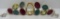 100CT EMERALD RUBY QUARTZ BRACELET STERLING SILVER