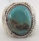 SPENCER TURQUOISE RING STERLING SILVER SIZE 10