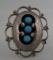 P LARGO TURQUOISE RING STERLING SILVER SNAKE EYE
