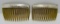 2 HAIR COMB SET STERLING SILVER HAND STAMPED