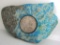 TURQUOISE SILVER DOLLAR PAPERWEIGHT MORGAN 2397CT