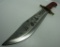 LARGE MARINE CORP BOWIE TRIBUTE KNIFE W SHEATH