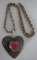 JOAN SLIFKA SOS HEART NECKLACE STERLING SILVER