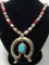 BOYD TURQUOISE CORAL NECKLACE STERLING SILVER 94GR