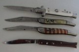 4 OLD SWITCH BLADE KNIFES