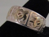 PCU TURTLE RING STERLING SILVER SIZE 12