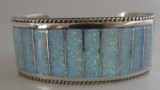 LALACITO ZUNI OPAL CUFF BRACELET STERLING SILVER