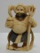 SIGNED CARVED NETSUKE FOSSIL