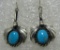 B. LEE TURQUOISE EARRINGS STERLING SILVER