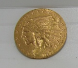 1911 US 2 1/2 DOLLAR GOLD INDIAN COIN