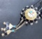 STERLING ZUNI SUNFACE TURQUOISE BOLO TIE