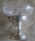 TIFFIN ETCHED ELEGANT GLASS & STERLING SILVER BASE