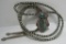 FRED HARVEY ERA TURQUOISE BOLO TIE STERLING SILVER