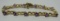 3 CARAT TRIANGLE AMETHYST 14K GOLD BRACELET