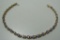 5 CARAT TANZANITE TENNIS BRACELET 14K YELLOW GOLD