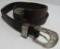214 TAXCO MEX 3PC STERLING SILVER BELT BUCKLE SET