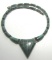 TAXCO MEXICO MALACHITE NECKLACE 950 STERLING SILVE