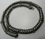 JUDITH & JACK MARCASITE NECKLACE STERLING SILVER