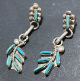 Rare Kokopelli Side Inlay Vintage Native American Navajo Turquois Esterling Silver Bolo Tie Rare Kokopelli Side Inlay Vintage Native American Navajo Turquois Esterling Silver Bolo Tie