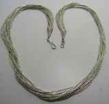 20 STRAND LIQUID STERLING SILVER NECKLACE 20